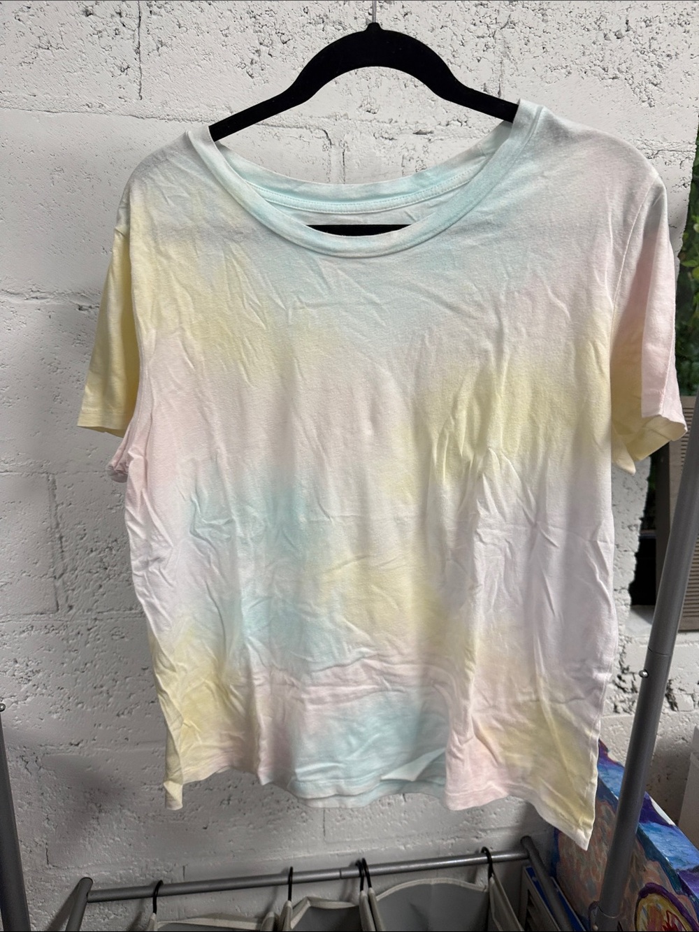Pastel Tie-Dye Short Sleeve Tee - Light Tie Dye T Shirt - Size Large - GAP